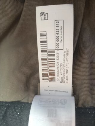 Pantaloni da escursionismo Forclaz MT500 Beige/Verde Oliva