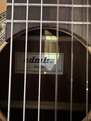Guitarra clásica con funda