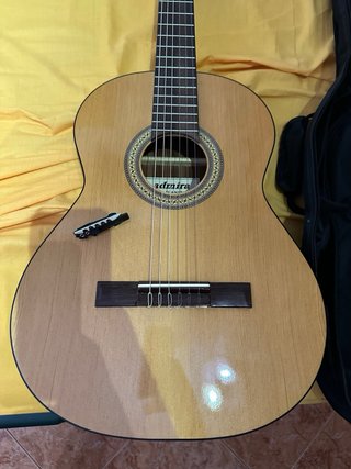 Guitarra clásica con funda