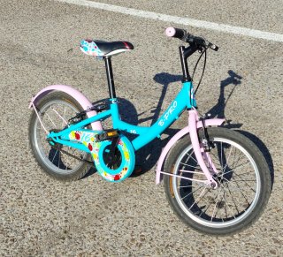 Bicicleta infantil B-PRO rosa y azul