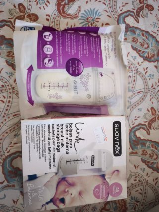 Bolsas para leche materna Avent y Suavinex