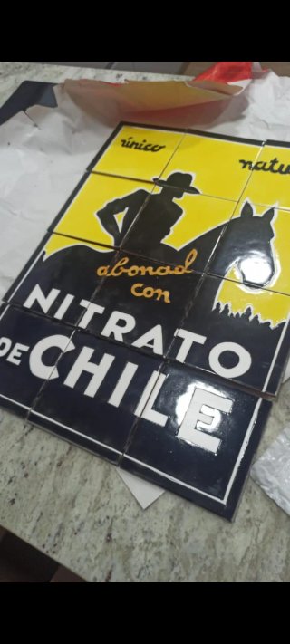 Cartel Nitrato de Chile Único Natural