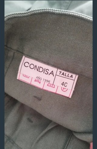 Traje sarga Ejército de Tierra Talla 4-N-4C