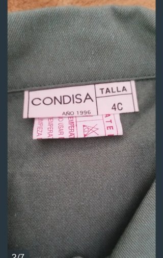 Traje sarga Ejército de Tierra Talla 4-N-4C