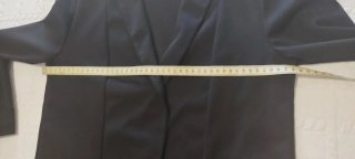 Blazer negro Bessonn mujer sin botones
