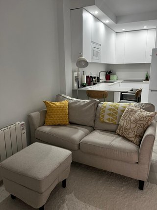 Puff ROCKSJÖN Ikea Kilanda beige claro