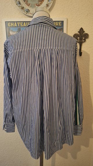 Camisa Zara Rayas Azul y Blanco