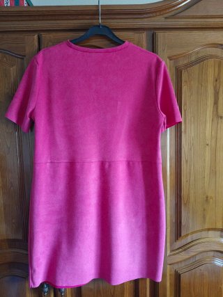 Vestido Zara Fucsia Talla L