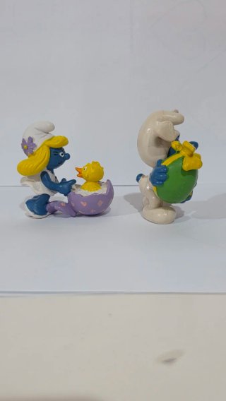 Set 2 Puffi Pasqua Smurf