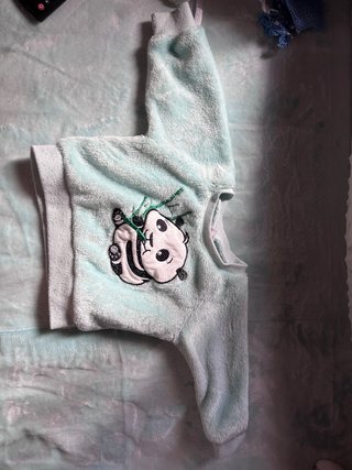 Conjunto bebé panda azul