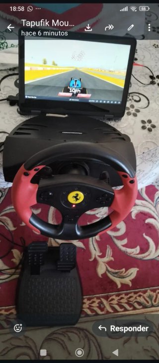 Volante PS3 y PC con Freno y Acelerador