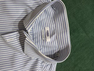 Camicia uomo CORAL righe blu e bianche
