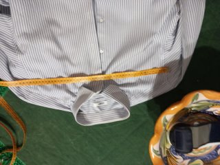 Camicia uomo CORAL righe blu e bianche
