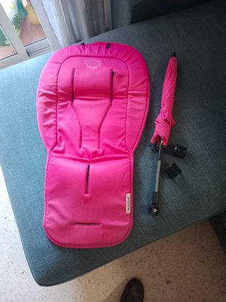 Bugaboo Funda Silla Rosa + sombrilla