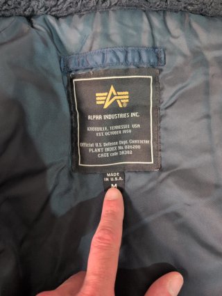 Alpha Industries años 90 Talla M