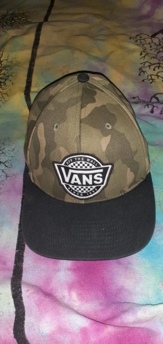Gorra Vans Camuflaje Negra y Verde