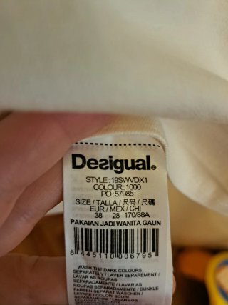 Vestido Desigual blanco corto