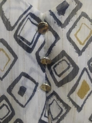 Blusa Pilar Prieto Beige Multicolor