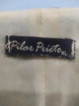 Blusa Pilar Prieto Beige Multicolor