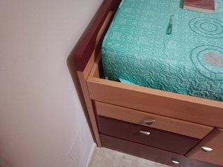 Cama nido con cajones y armarios