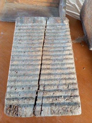 Tablas de lavar antiguas de madera