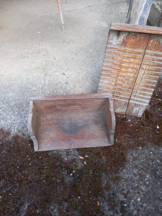 Tablas de lavar antiguas de madera