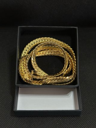 Conjunto Bañado en Oro: Collar y Pulsera