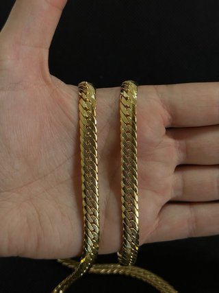 Conjunto Bañado en Oro: Collar y Pulsera