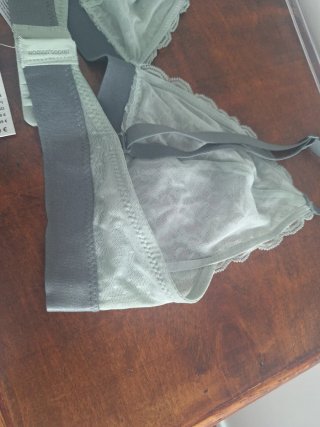 Sujetador Women'secret verde encaje