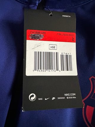 Sudadera Barcelona Nike Talla L