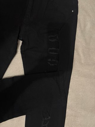 Pantalones Amiri Negros con Serpiente
