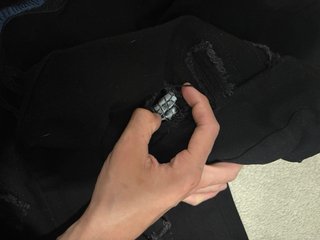 Pantalones Amiri Negros con Serpiente