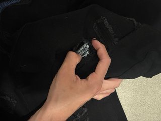 Pantalones Amiri Negros con Serpiente