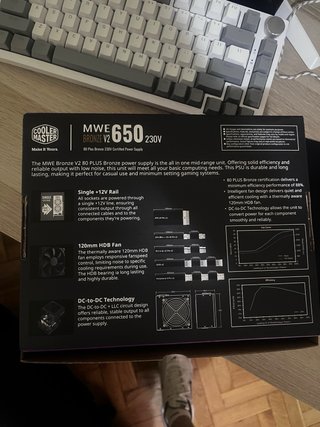 Fuente Alimentación Cooler Master MWE 650W 80+ V2