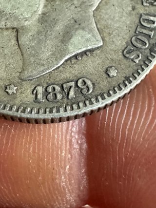 2 Pesetas España 1879