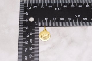 MEDALLA BEBÉ-CUNA-RELOJ, ORO 18K/1.8g