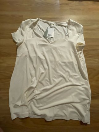 Vestido H&M Blanco Talla L premama