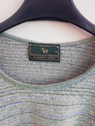 Maglione Vintage Monteverdi Tg. M cotone righe