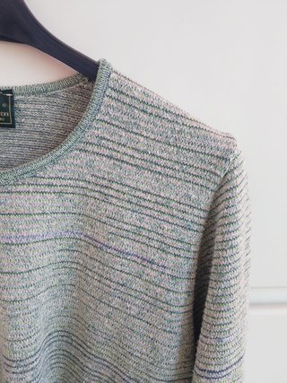 Maglione Vintage Monteverdi Tg. M cotone righe