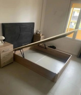 ✅Cama canape Canapé abatible y colchón con envío