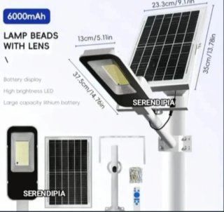 2 FAROLAS SOLARES LED 357 6000 MAH