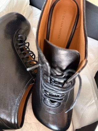 Botines Dries Van Noten Negros con Cordones