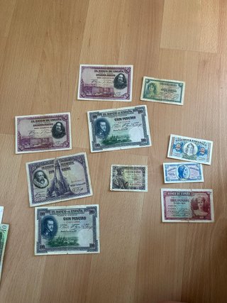 Billetes antiguos de España - Lote variado