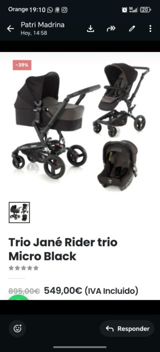 Trio Jané Rider Micro Black