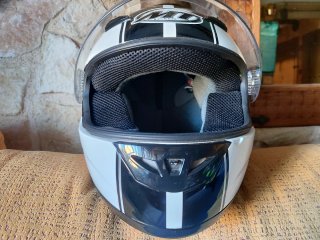Casco de moto blanco Speed