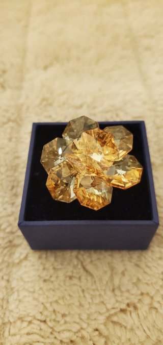 Anello fiore Preciosa oro giallo