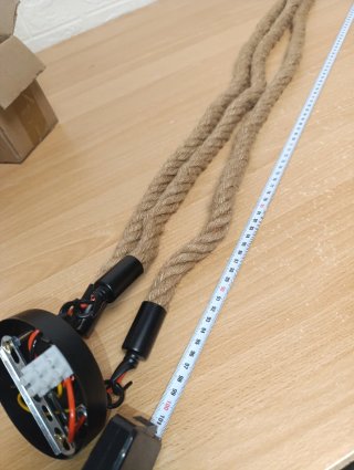 Lámpara Colgante Cuerda de cáñamo
