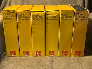 Lote 6 carretes para diapositivas Kodak Carousel