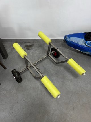 Kayak Tándem Galaxy 3.7m + Carro Inox + Chalecos