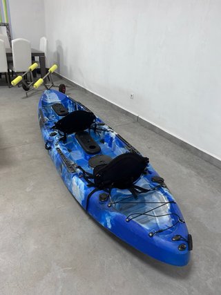 Kayak Tándem Galaxy 3.7m + Carro Inox + Chalecos